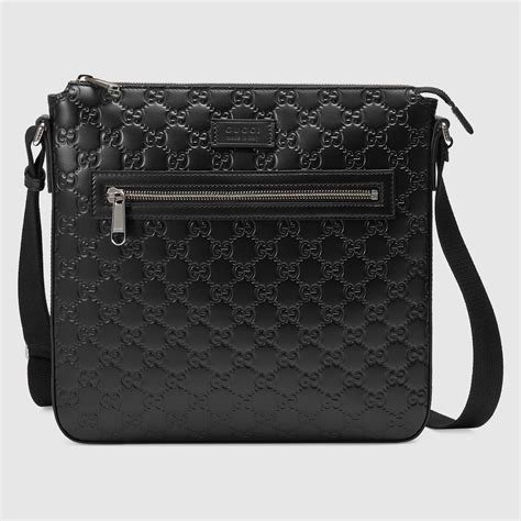 gucci mens leather shoulder bags|Gucci textured leather shoulder bag.